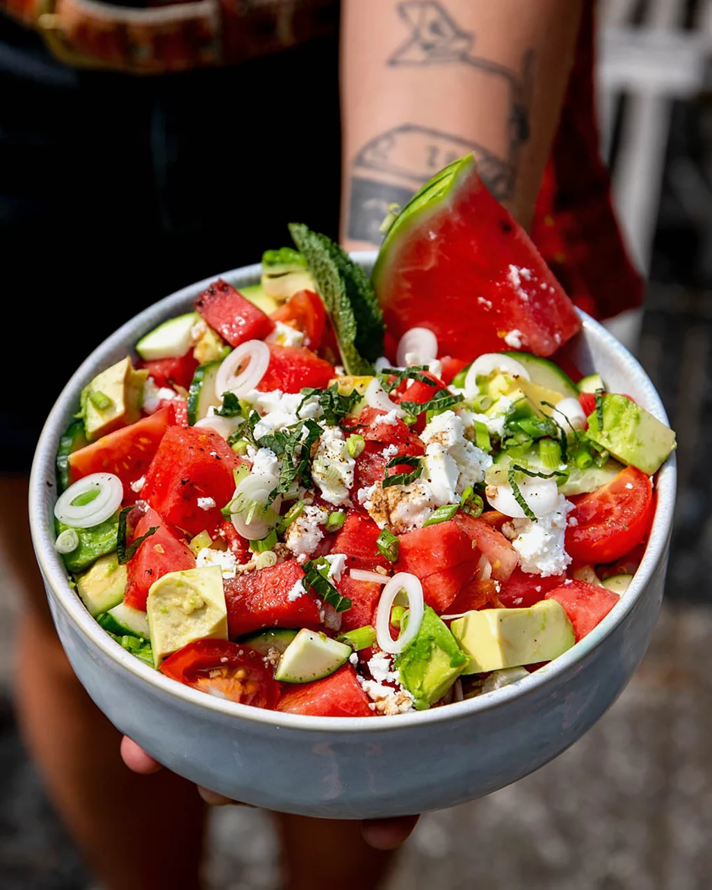 Wassermelonen Salat | Leben mit Hashimoto | entzündungshemmend genießen