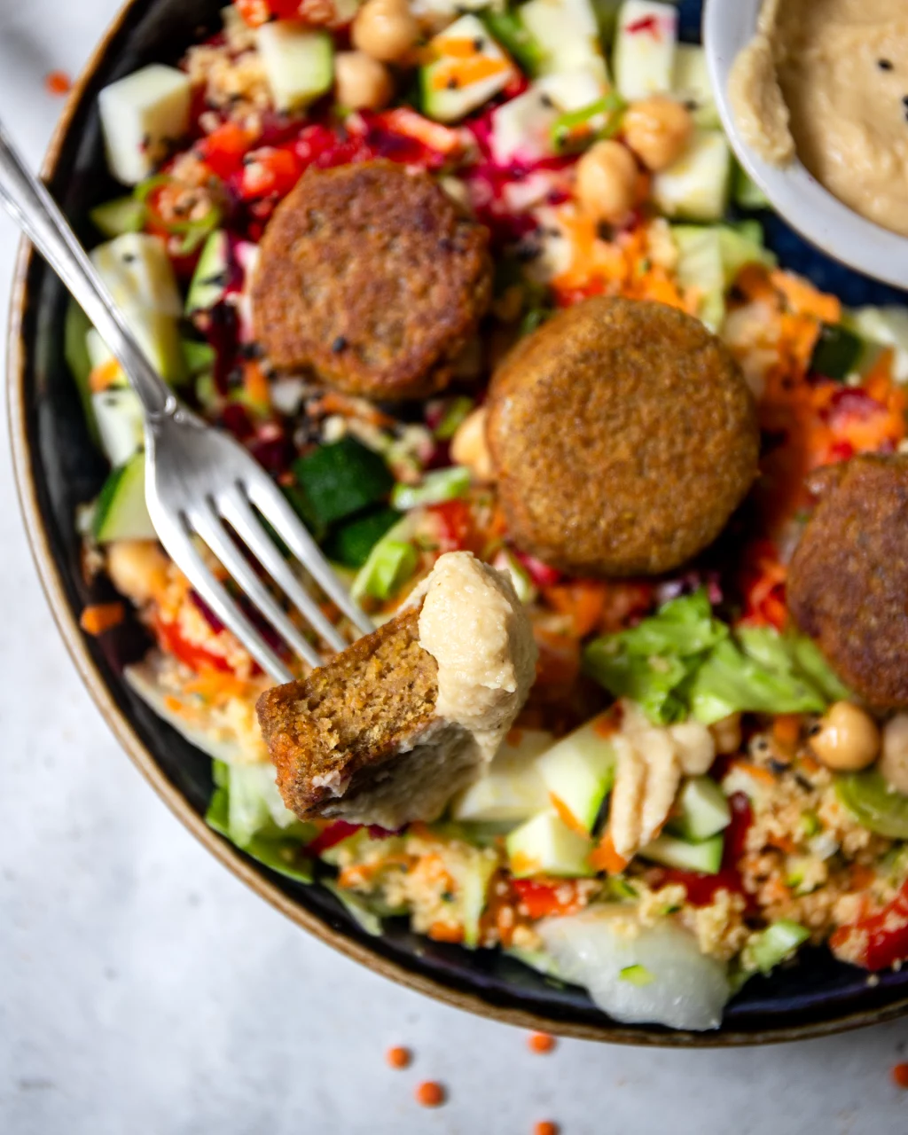 Rote Linsen Falafel