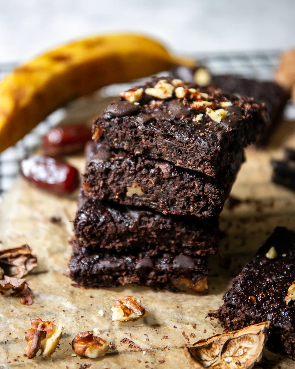 Zucchini Brownies | zuckerfrei | glutenfrei