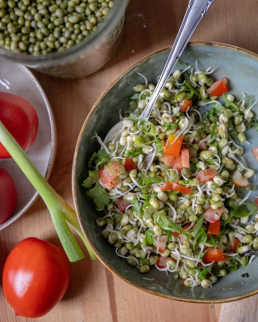 Salat aus Mungbohnen